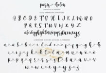 Paris Helen // Romantic Couple Love Script Poster 1