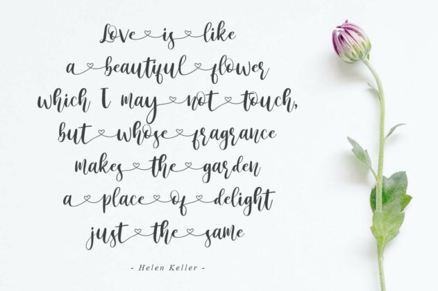 Paris Helen // Romantic Couple Love Script Poster 2