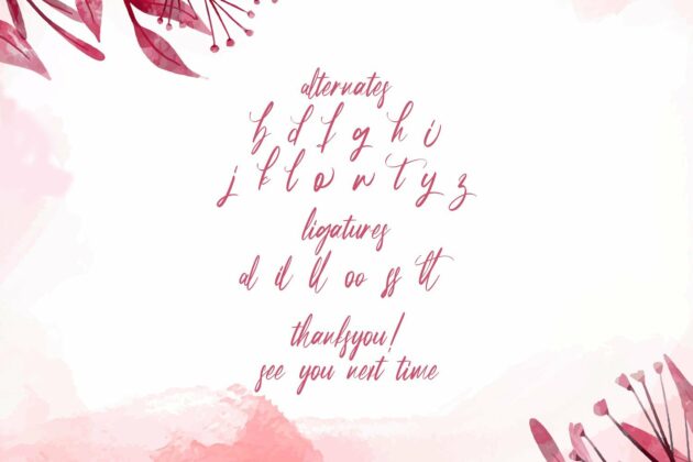 Partiny Agathi - Handwritten Font Poster 6