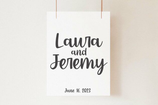 Peach Garden - Handwritten Script Font Poster 1