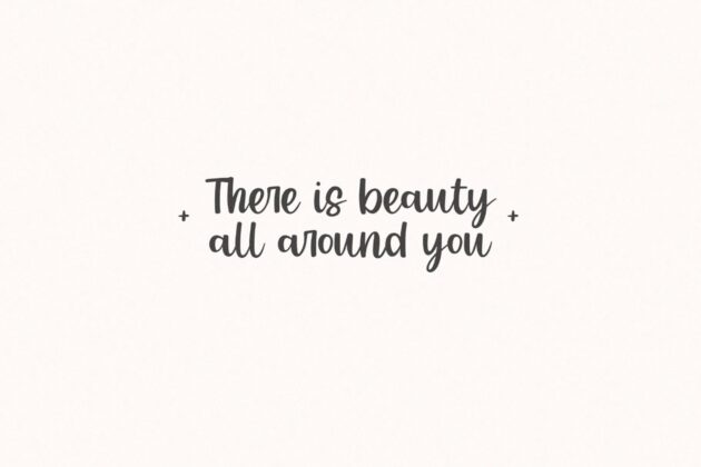 Peach Garden - Handwritten Script Font Poster 3