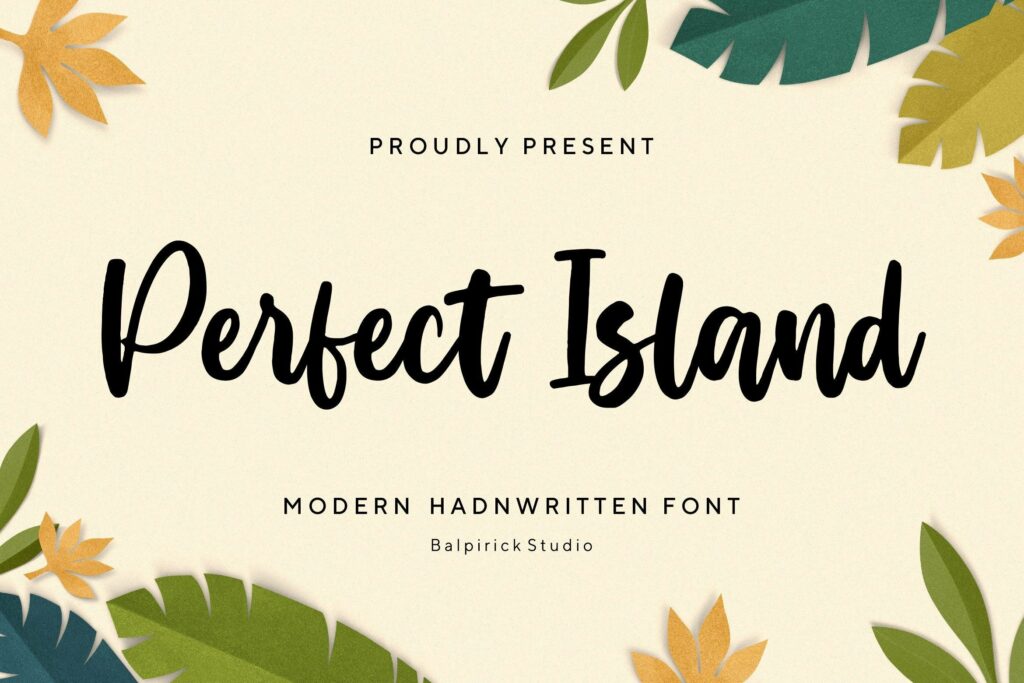Perfect Island Modern Handwritten Font Poster 6