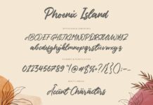Phoenix Island Handwritten Font Poster 1