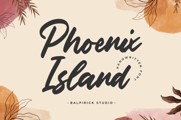 Phoenix Island Handwritten Font Poster 6