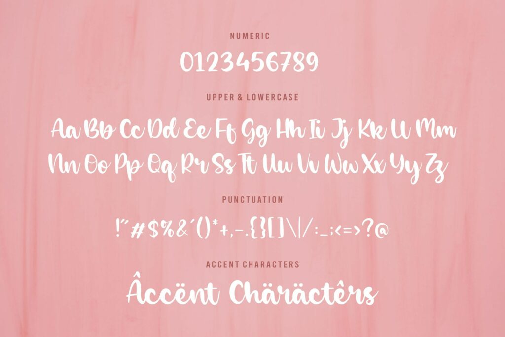 Piglets Modern Handwritten Font Poster 4