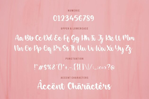 Piglets Modern Handwritten Font Poster 4