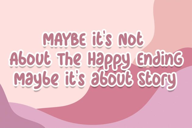 Pink Story Font Poster 2