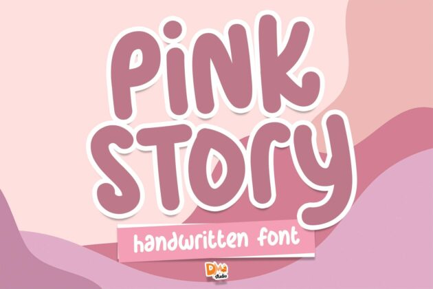 Pink Story Font Poster 4