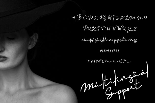 Portraits - Signature font Poster 7