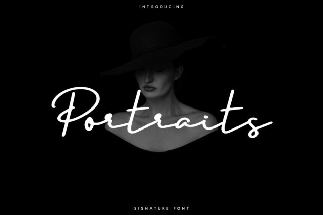 Portraits - Signature font Poster 9
