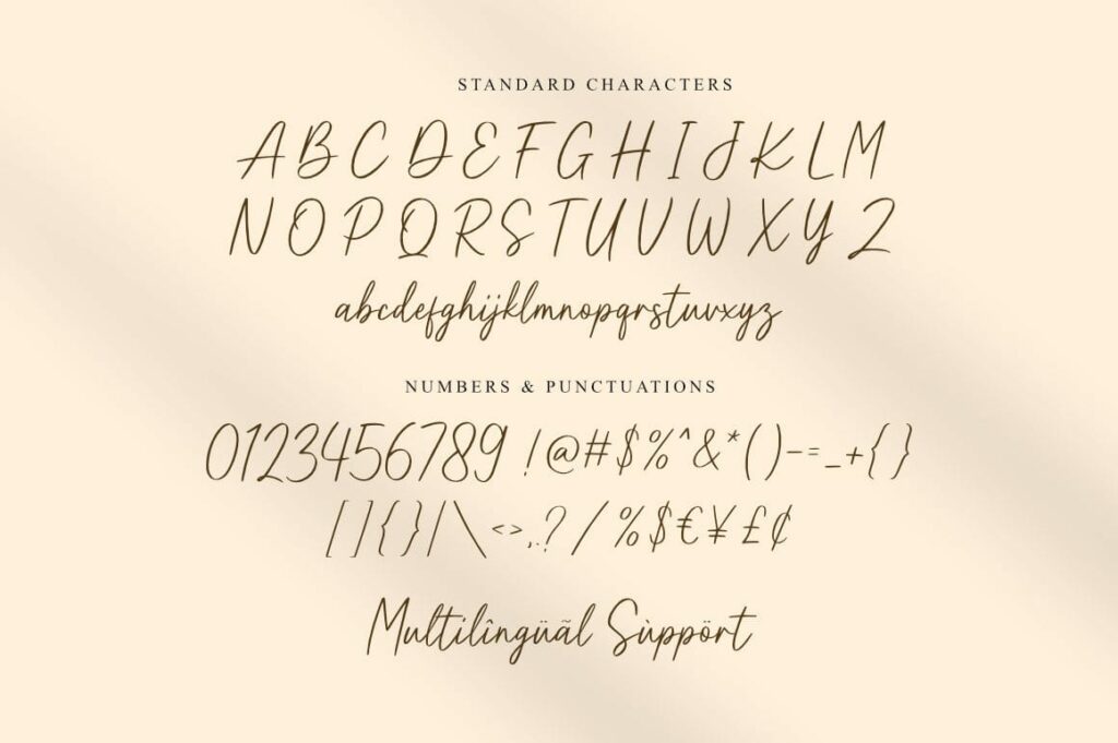 Purelines - Calligraphy Font Poster 8