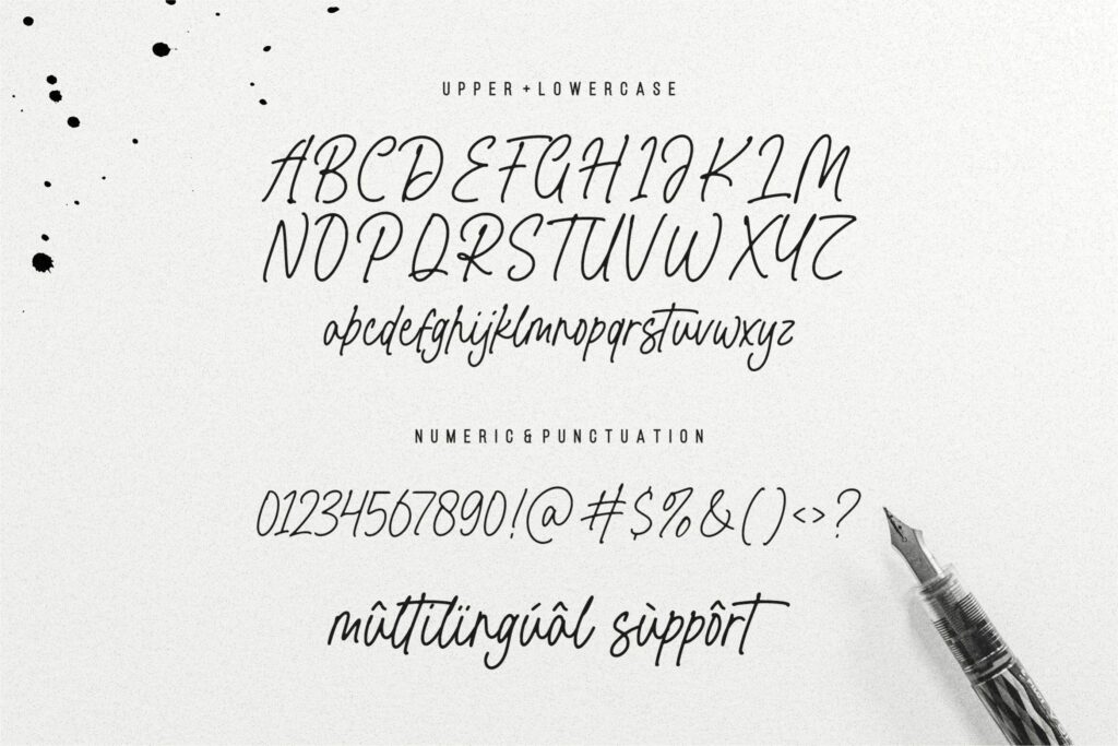 Pushbacks Handwritten Font Poster 4