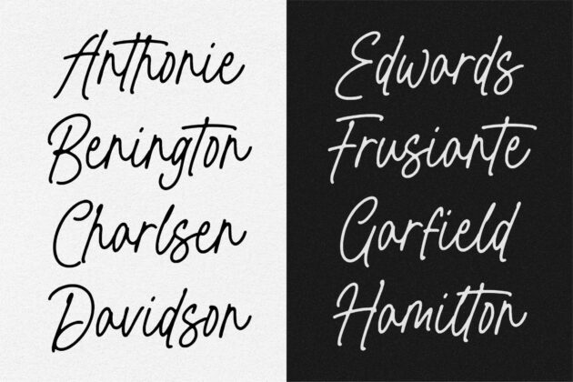 Pushbacks Handwritten Font Poster 6