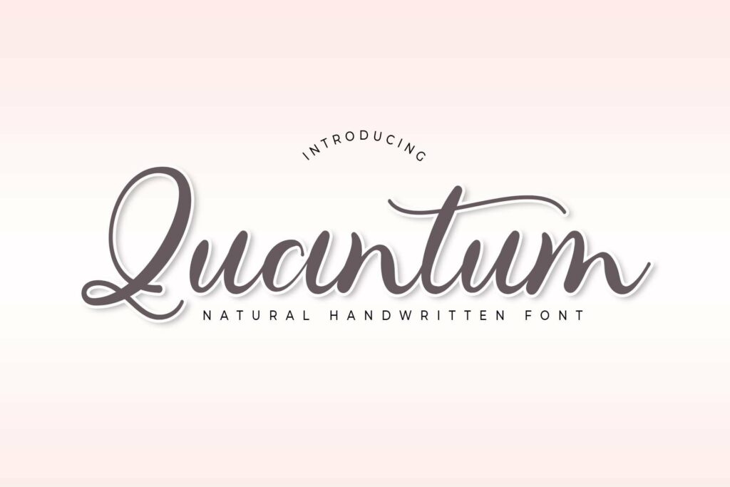 Quantum Script Font Poster 3