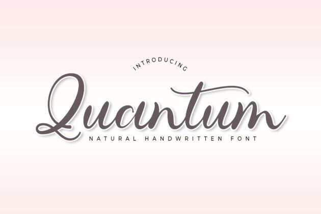 Quantum Script Font Poster 3