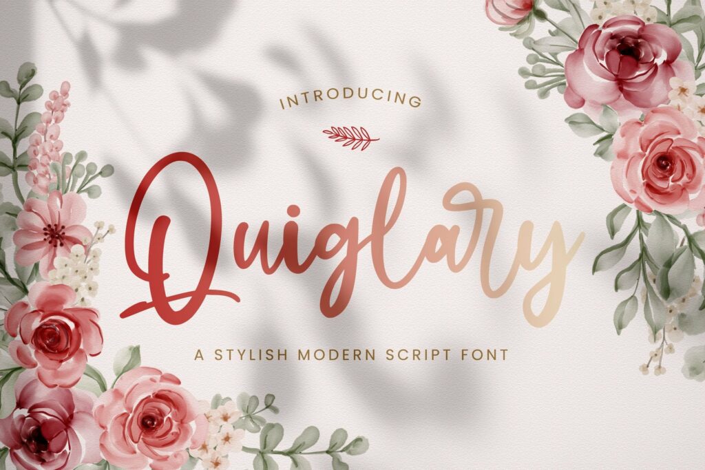 Quiglary - Handwritten Font Poster 2