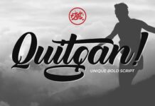 Quitgan! Script Font. Poster 1