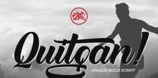 Quitgan! Script Font. Poster 1