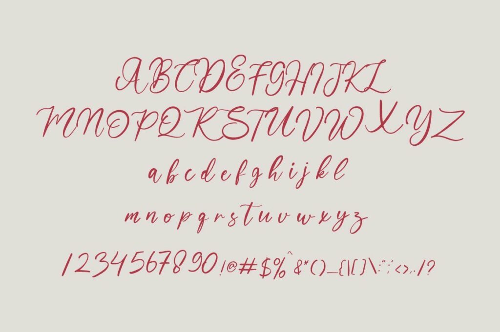 Rabelan - Modern Calligraphy Font Poster 3
