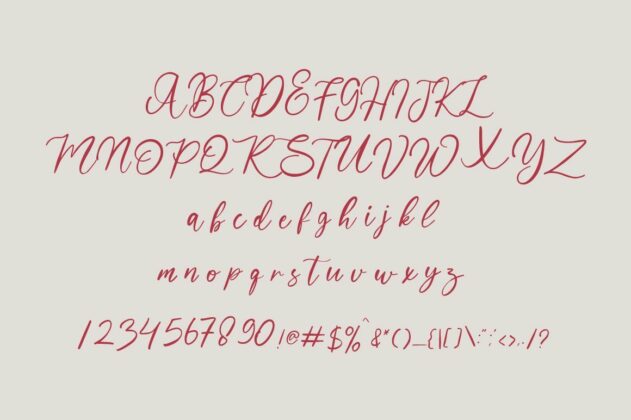 Rabelan - Modern Calligraphy Font Poster 3