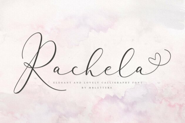 Rachela Lovely Calligraphy Font Poster 9