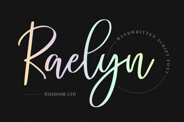 Raelyn - Lovely Script Font Poster 4