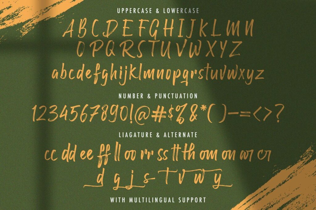 Raffles Bryant - Textured Brush Font Poster 5