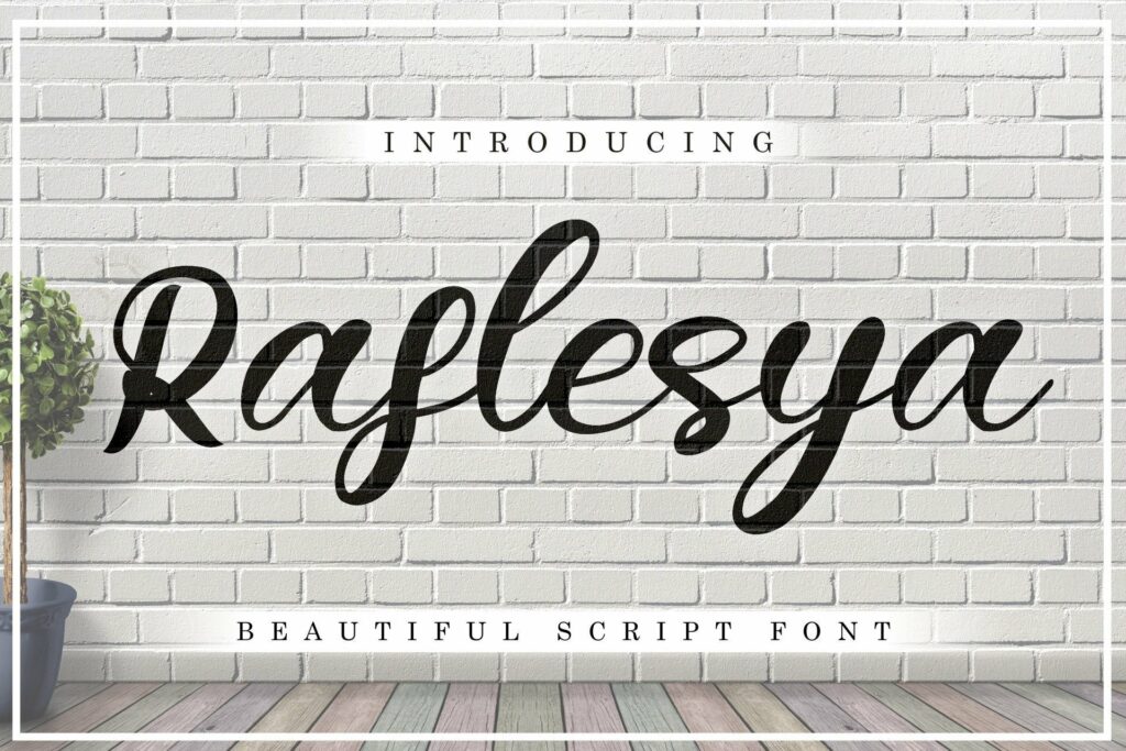 Raflesya Modern Script Poster 1