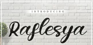 Raflesya Modern Script Poster 1