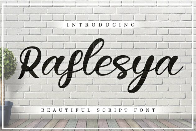 Raflesya Modern Script Poster 1