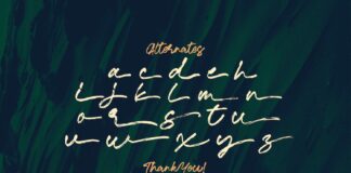 Ramez - Textured Brush Font Poster 1