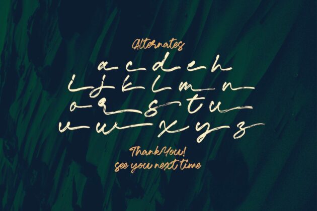 Ramez - Textured Brush Font Poster 1