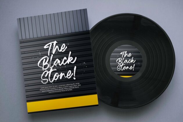 Ramez - Textured Brush Font Poster 5