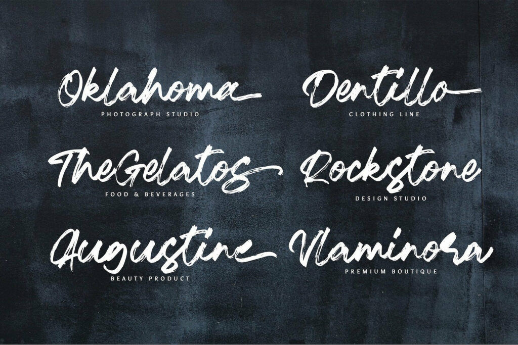 Ramez - Textured Brush Font Poster 6