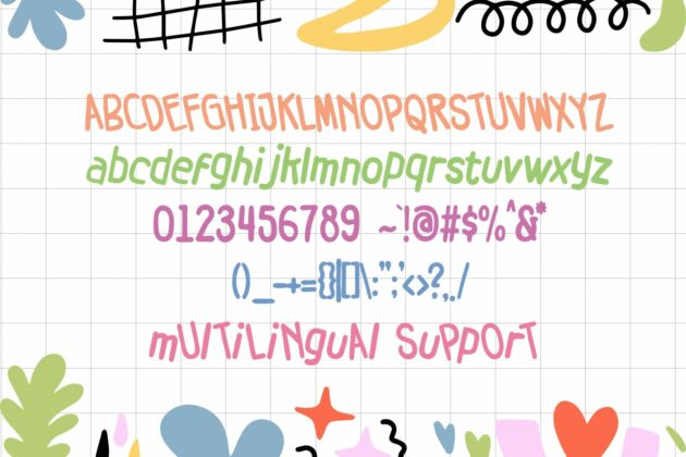 Random Thought Font Poster 4