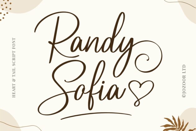 Randy Sofia - Lovely Script Font Poster 4