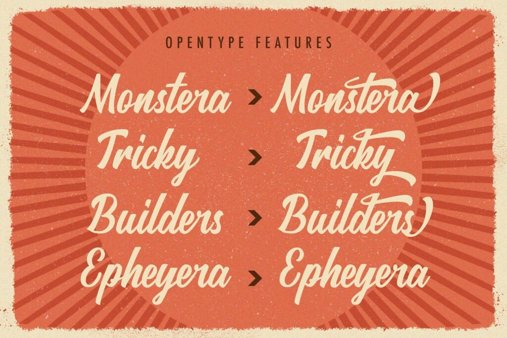 Rategin - Vintage Script Font Poster 3