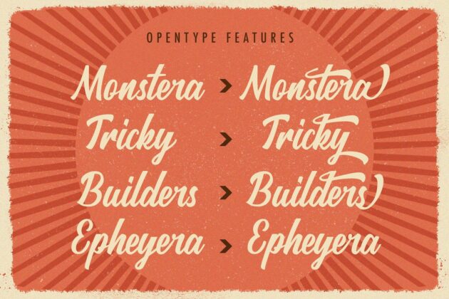 Rategin - Vintage Script Font Poster 3