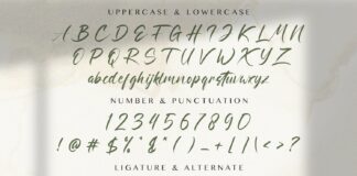 Ratri Volutten - Handwritten Font Poster 1
