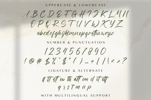 Ratri Volutten - Handwritten Font Poster 1