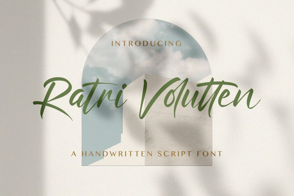 Ratri Volutten - Handwritten Font Poster 4