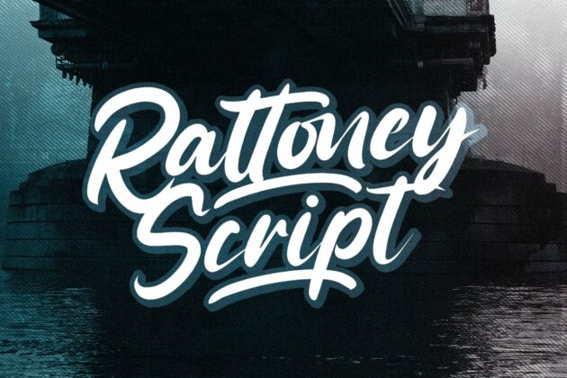 Rattoney - Bold Script Font Poster 8