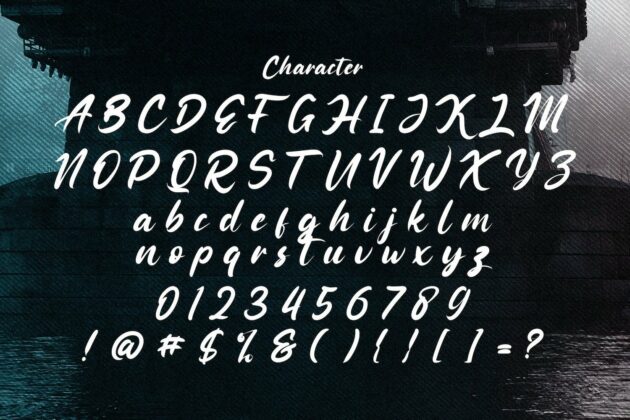 Rattoney - Bold Script Font Poster 9