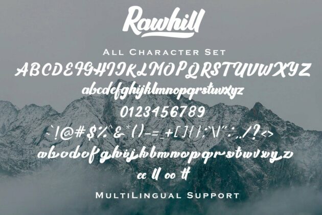 Rawhill - Bold Script Font Poster 3