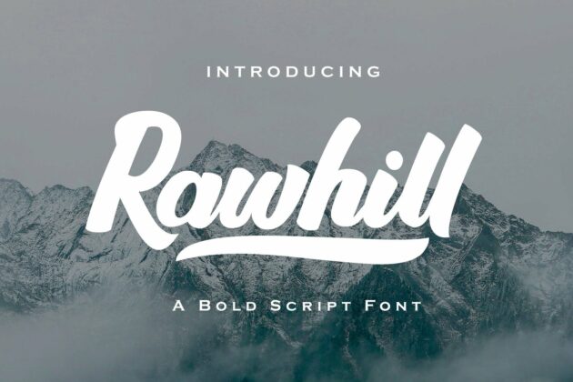 Rawhill - Bold Script Font Poster 6