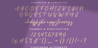 Resttu Pagi - Handwritten Font Poster 1
