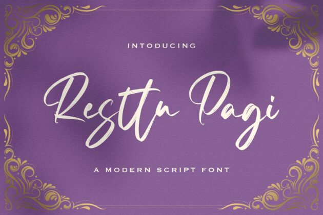 Resttu Pagi - Handwritten Font Poster 7