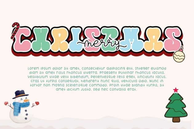 Retro Christmas - Font Duo Poster 1