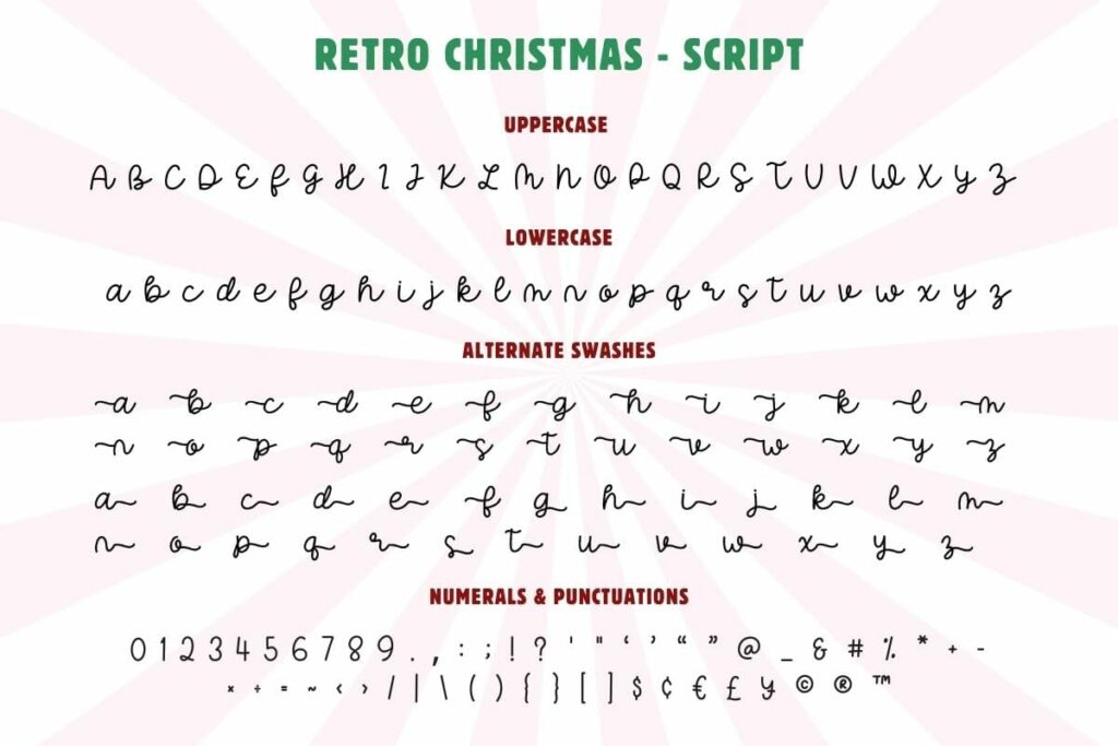 Retro Christmas - Font Duo Poster 5