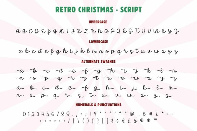 Retro Christmas - Font Duo Poster 5